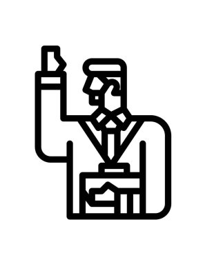 kişi veya avatar, vektör simgesi beyaz üzerinde izole