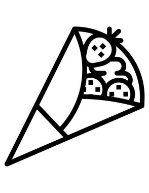 Fırın ürün simgesinin vektör illüstrasyonu