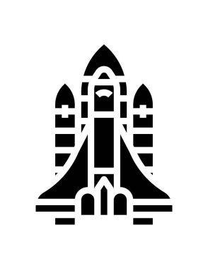 roket ikonu vektör illüstrasyonu