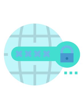 parola simgesi, vektör çizimi