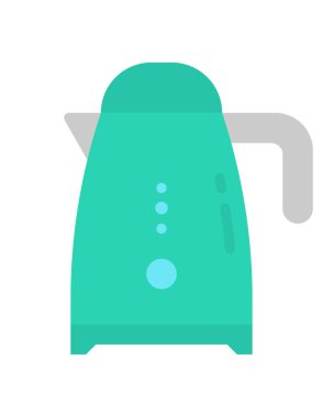 elektrik kettle simgesi vektör illüstrasyonu