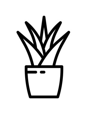 Bitki simgesinin vektör illüstrasyonu