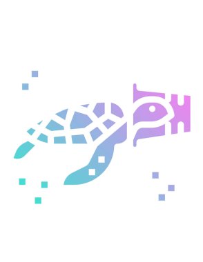 Burç işaretlerinin bir haritasının vektör çizimi