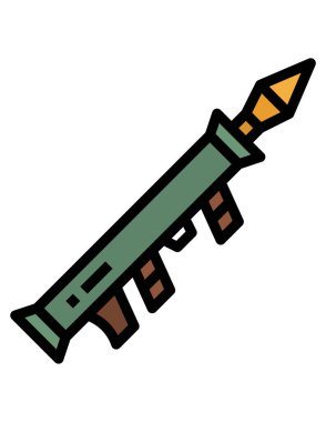 Bir tüfeğin vektör çizimi