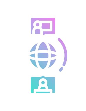 öğrenme konsepti simgesi, vektör illüstrasyonu