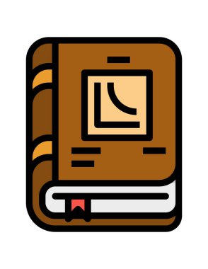 kitap simgesi vektör illüstrasyonu