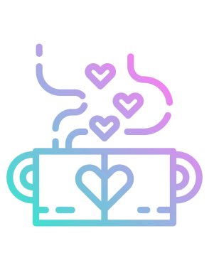 kahve simgesi, vektör illüstrasyonu