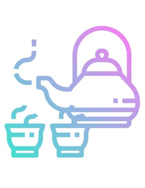 çay kavramı arkaplan vektörü simgesi