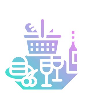 gıda kavramı, vektör illüstrasyonu