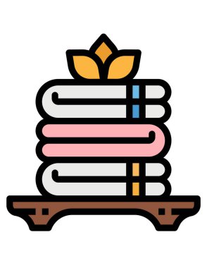 spa merkezi simge vektör illüstrasyon tasarımı