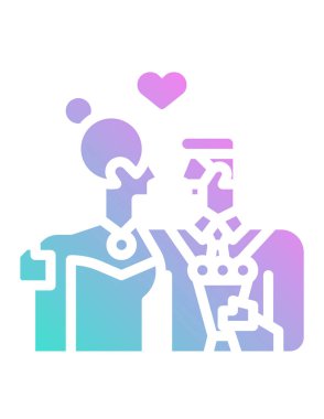 aile konsepti simgesi, vektör illüstrasyonu 