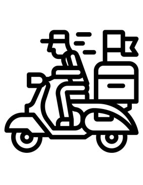 Çizgi film simgesinin vektör çizimi