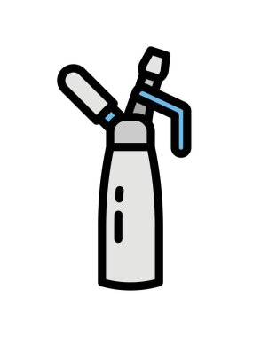 Tek izole çizgi simgesinin vektör illüstrasyonu