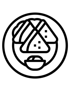 Gıda simgesinin vektör illüstrasyonu