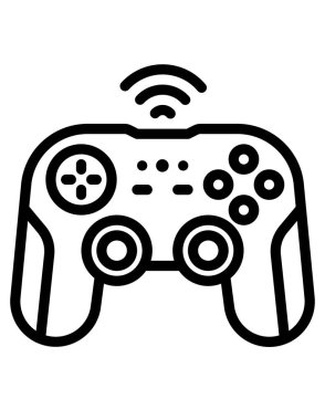 joystick simgesi vektör illüstrasyonu 