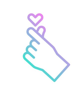 El hareketi simgesi, vektör illüstrasyonu