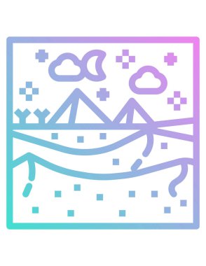 Tıbbi rapor vektör simgesi. biçim iki renkli düz sembol, mavi ve gri renkler, yuvarlak açılar, beyaz