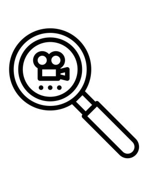 Arama simgesi vektör illüstrasyonu