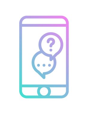 ileti baloncuğu simgesi, vektör illüstrasyonu 