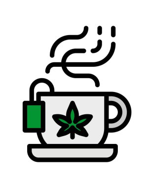 çay kavramı arkaplan vektörü simgesi