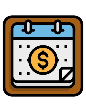 Seo ve bankacılık simgesinin vektör illüstrasyonu