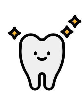 Diş simgesi, vektör çizimi 