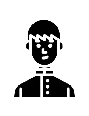 Takım elbiseli bir adamın vektör çizimi