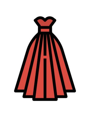 moda elbise vektör simgesi