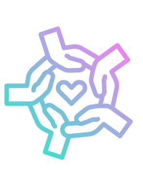 Yardım simgesinin vektör illüstrasyonu 