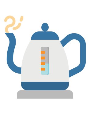 çaydanlık simgesi vektör illüstrasyonu