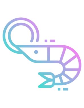 Karides simgesinin vektör çizimi