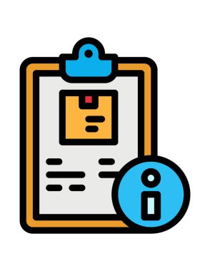 ofis ve hizmet satırı vektör simgesi.