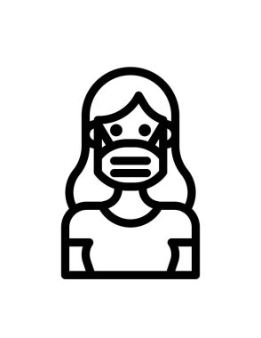 Avatar man simgesi vektör illüstrasyonu