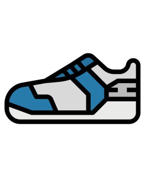 Modern b 'nin vektör illüstrasyonunda ayakkabı yok