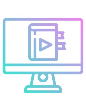 öğrenme konsepti simgesi, vektör illüstrasyonu