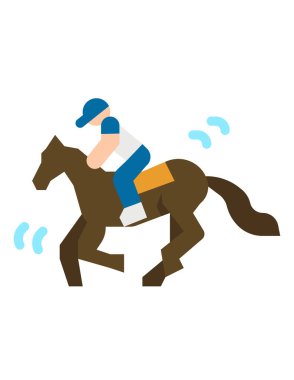 At binicisinin vektör çizimi