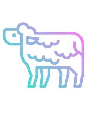 Bir koyunun vektör çizimi