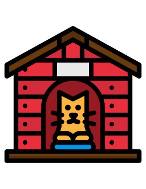 Hayvan simgesinin vektör illüstrasyonu