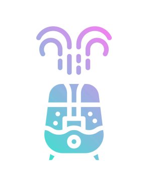 Elektrik nemlendiricisinin vektör çizimi