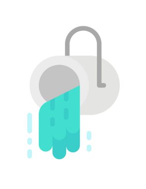 İzole edilmiş tek bir düz tasarım konsept simgesinin vektör çizimi