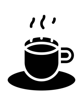 kahve ikonu vektör illüstrasyonu