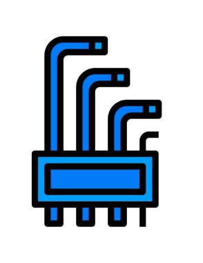 araçlar hex tuşları, inşaat onarım vektörü kavramı