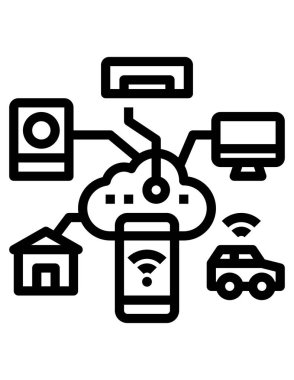 Kablosuz sinyal beyaz arkaplanda izole edildi