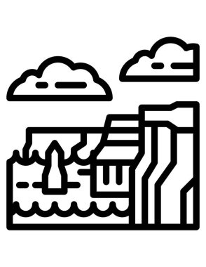 Modern b 'nin vektör illüstrasyonu inşaat simgesinden yoksun