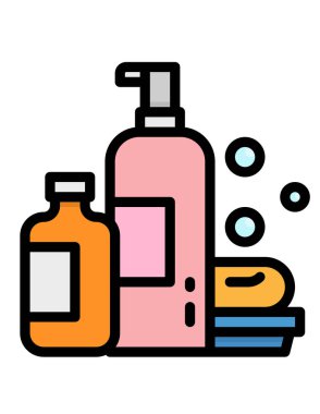 spa ve sağlık hizmeti çizgisi vektör simgesi