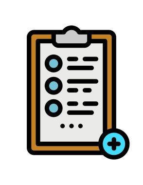 tıbbi ve sağlık çizgisi vektör simgesi.