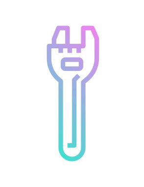 Bir inşaat aracının vektör düz çizimi 