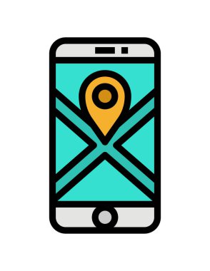 akıllı telefon simgesi vektör illüstrasyonu