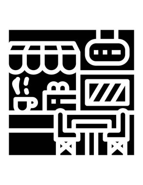 Kafenin modern vektör illüstrasyonu