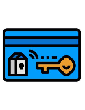 Banka kartı ikonu. vektör biçimi iki renkli düz sembol, mavi ve gri renkler, yuvarlak açılar, beyaz